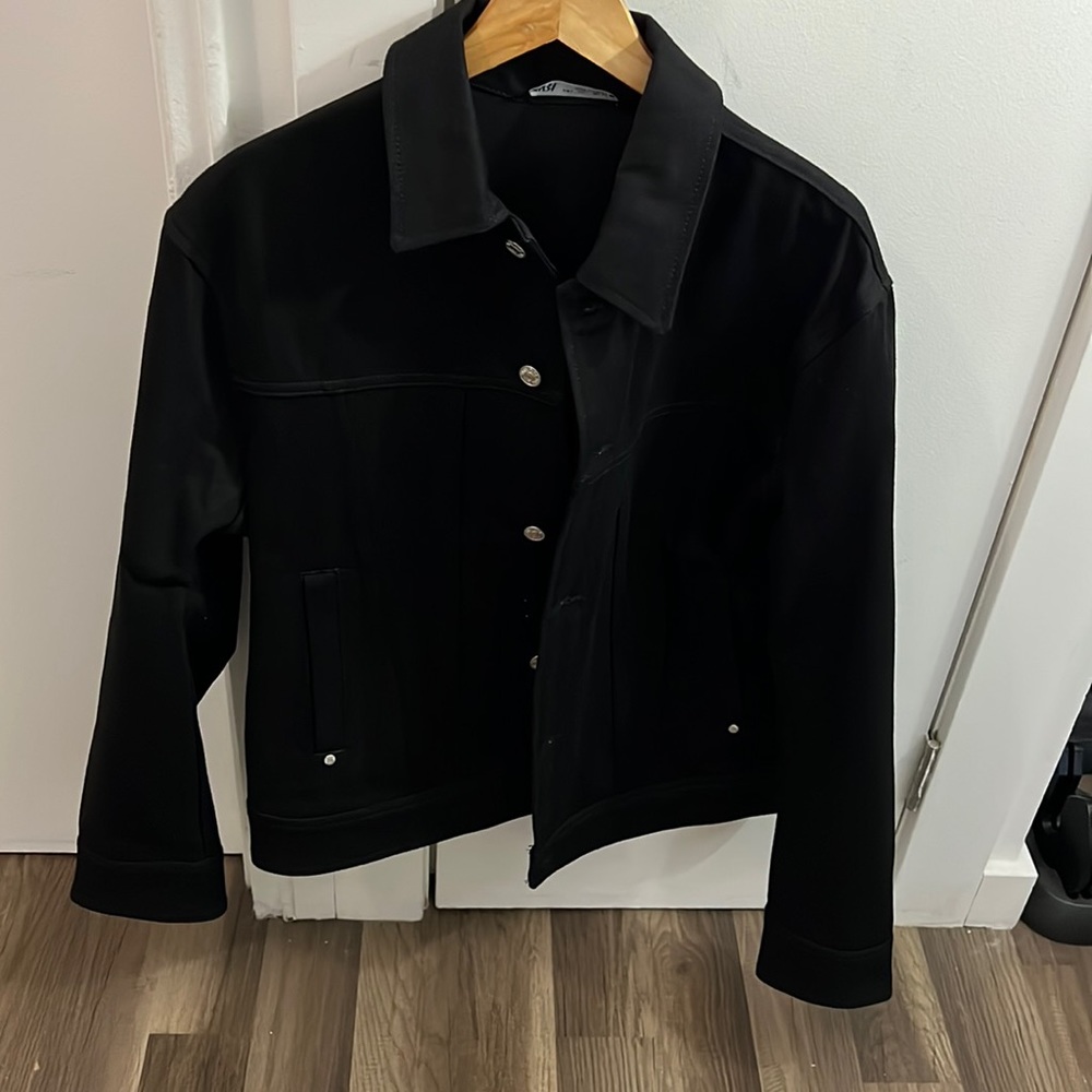 Zara Black Denim Jacket